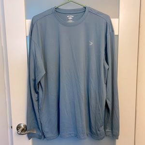 Men's size Large Reel Legends Fishing shirt in blue